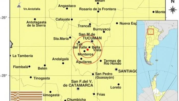 Dos sismos sacudieron Tucumán el domingo por la noche