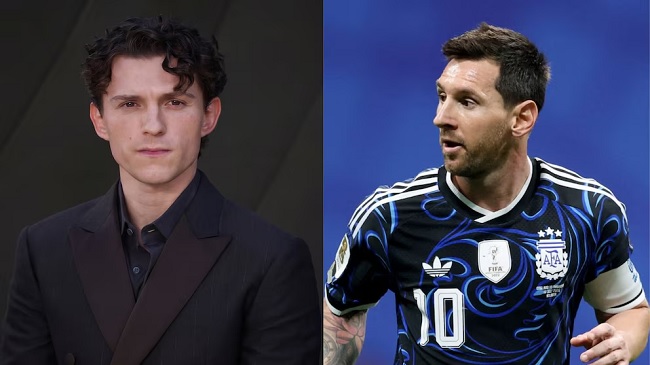 Tom Holland recordó su grabación con Lionel Messi y reveló por qué lo inspira hace años