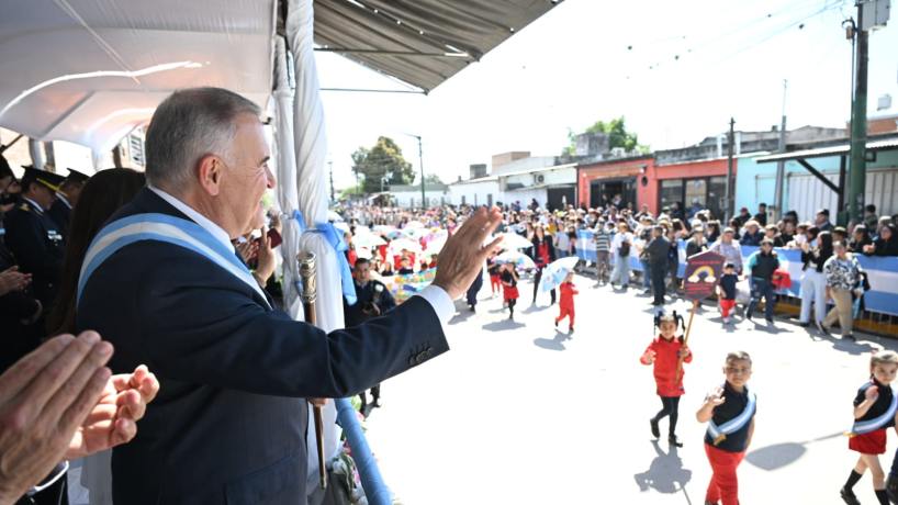 Jaldo encabezó el acto por el 39° aniversario de la municipalización de Alderetes
