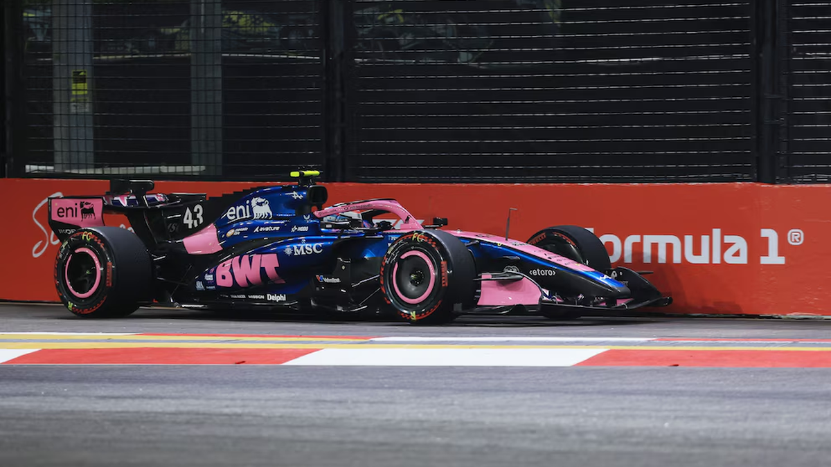 Franco Colapinto abandonó en el GP de Singapur por una falla en su Alpine