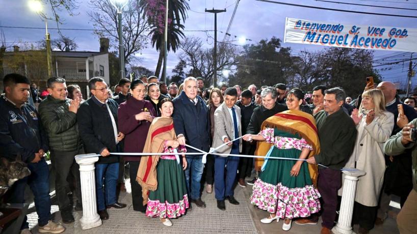 Jaldo inauguró obras y supervisó trabajos en canales de desagüe